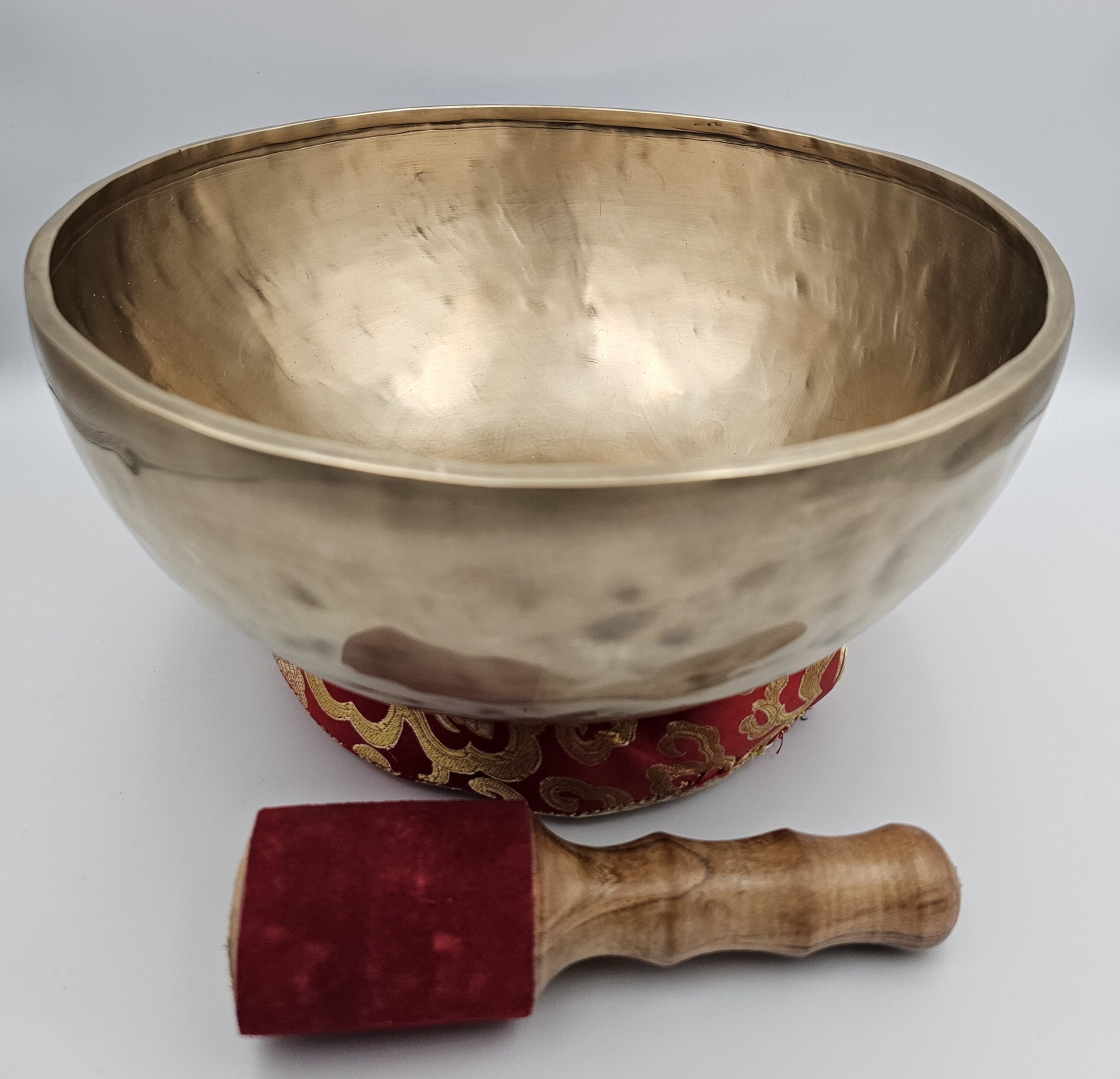 Campana tibetana 30 cm forgiata a mano - immagine 2
